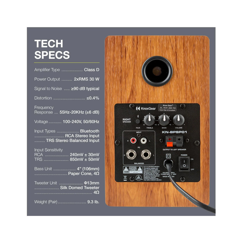 Powered Bookshelf Bluetooth Speakers X783