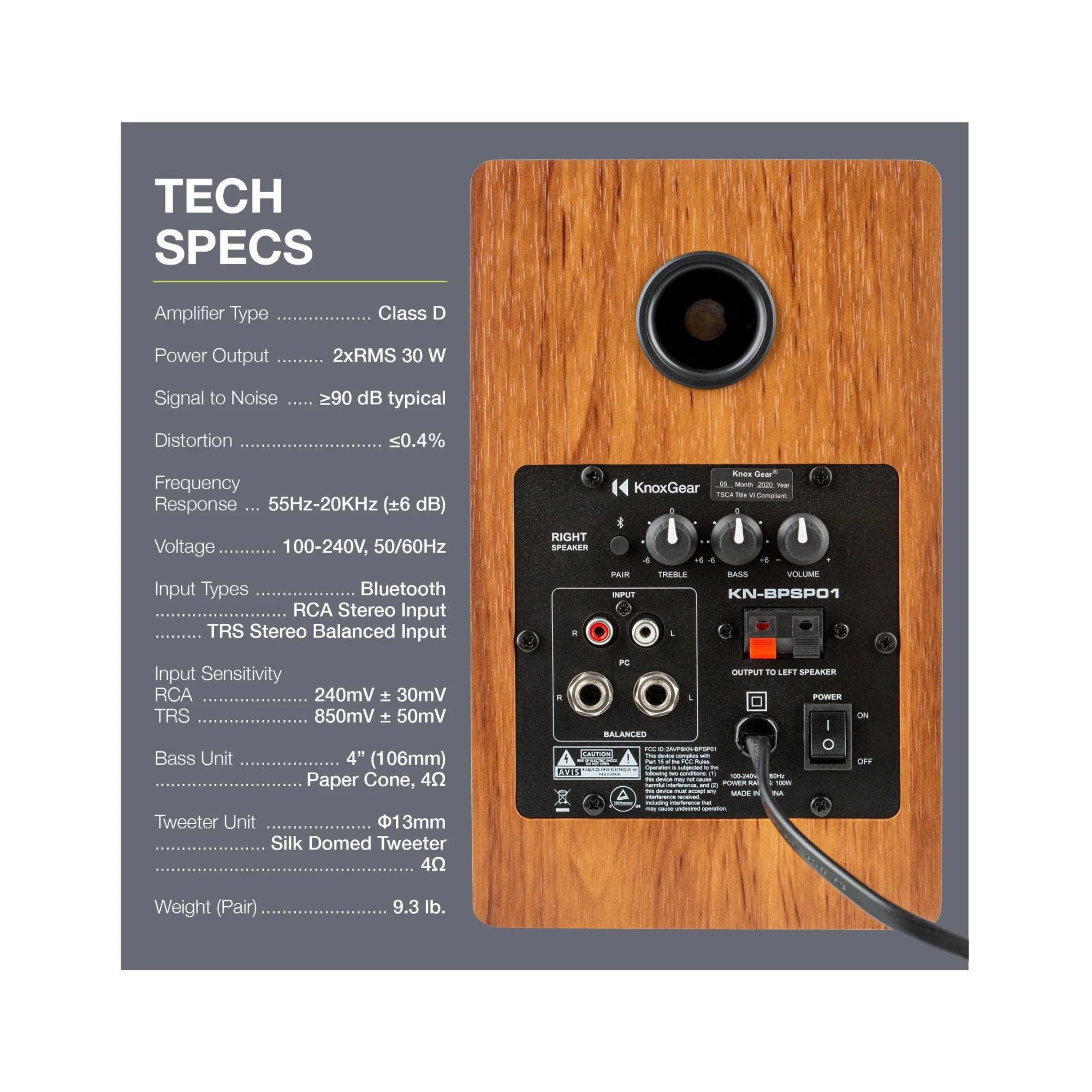 Powered Bookshelf Bluetooth Speakers X783