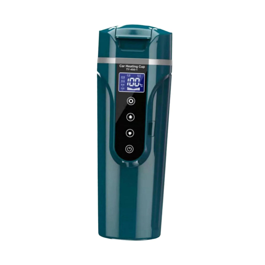 Green Car Heating Cup Water Boiler with LCD Display V1513