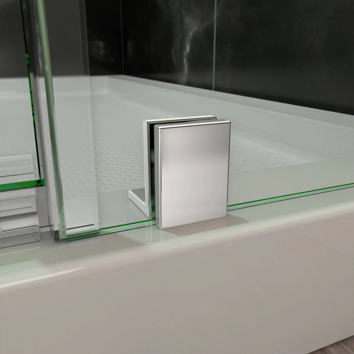 Pivot Shower Door, Oil Rubbed Bronze Finish Hardware V1851