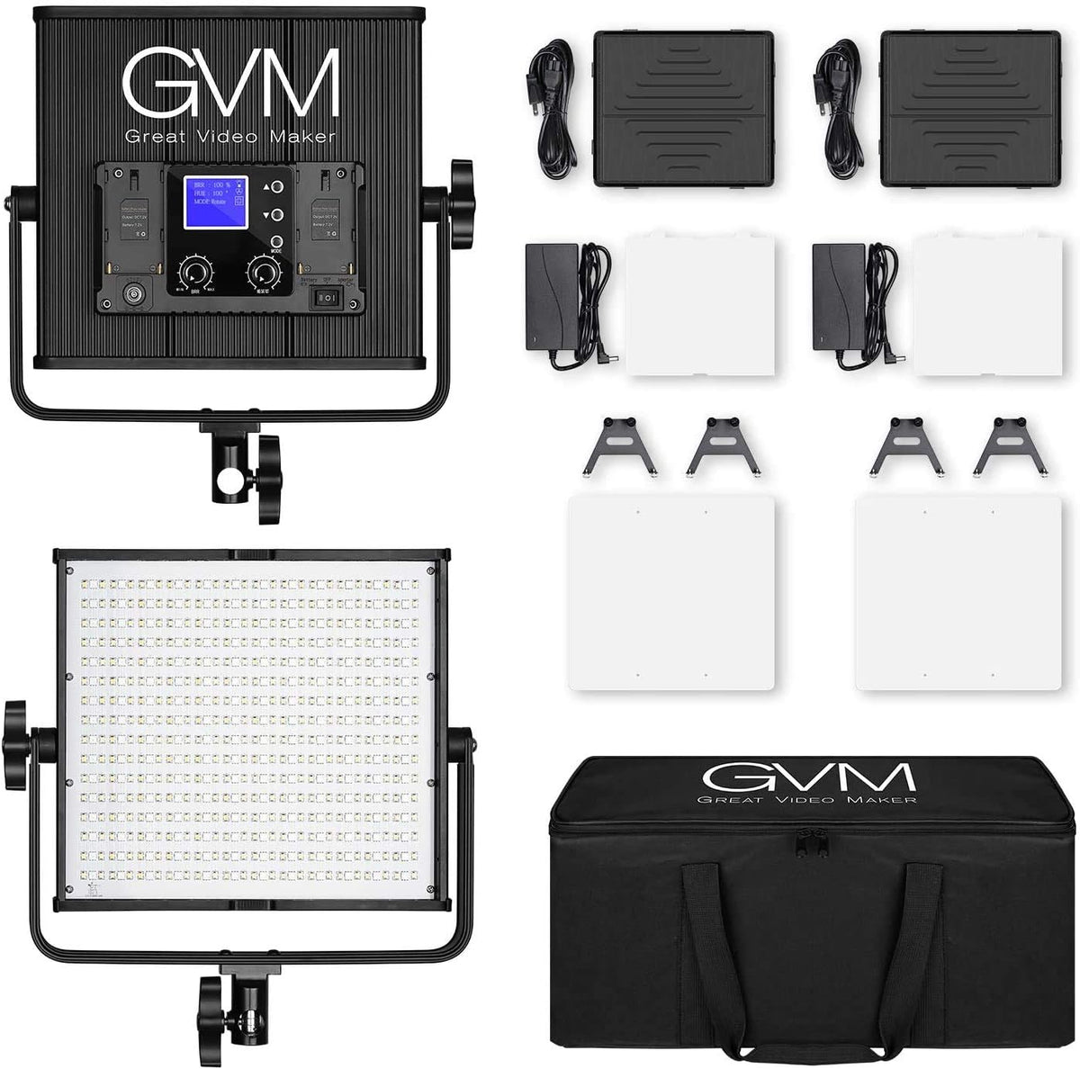 50W RGB LED Video Light with APP Control, Aluminum Alloy Shell, CRI 97 O773410