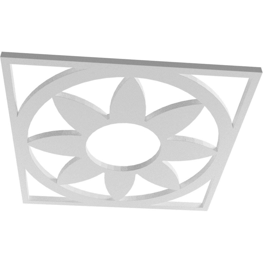 Antiqued Warm PVC Pierced Ceiling Medallion V689