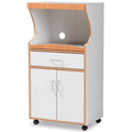 Beech Brown and White Kitchen Cabinet M277408