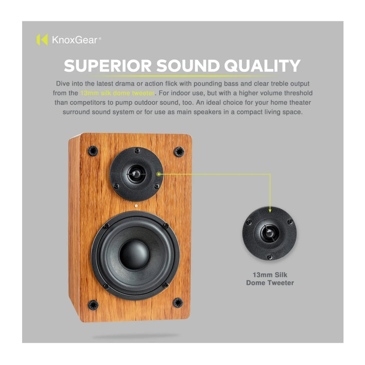 Powered Bookshelf Bluetooth Speakers X783