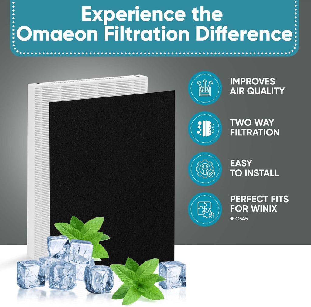 Pack of 2 True HEPA Filter + 8 Activated Carbon Filters I853