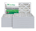 Silver MERV 8 25x28x2 Pleated AC Furnace Air Filter, Pack of 12 B28553