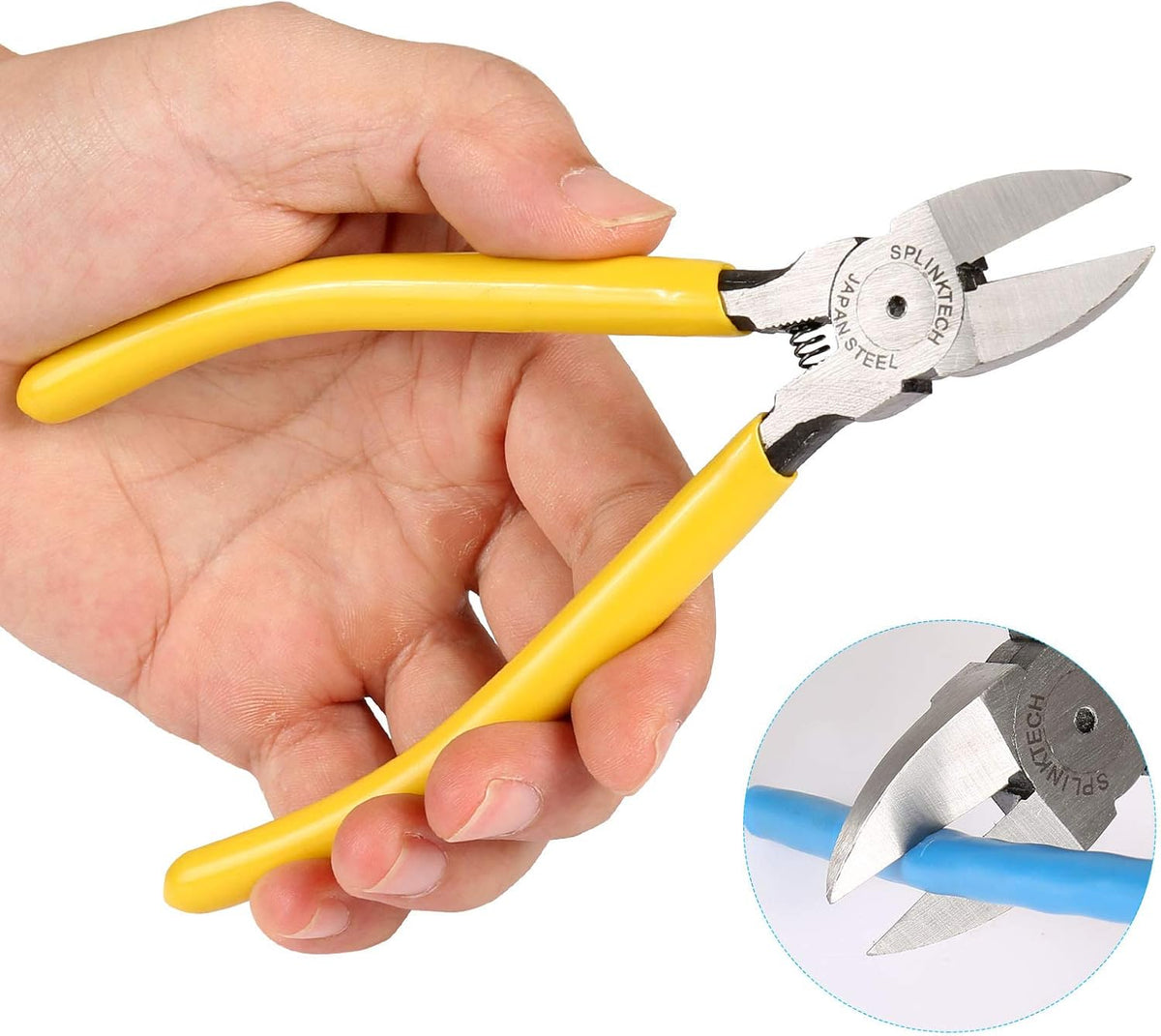 RJ45 Crimp Tool Kit with 50PCS Connectors, 50PCS Covers, Mini Wire Stripper, Wire Cutter M899283