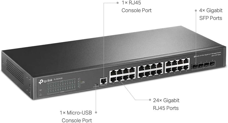 8 Port Gigabit Smart Managed Switch Black Pack of 2 C632234