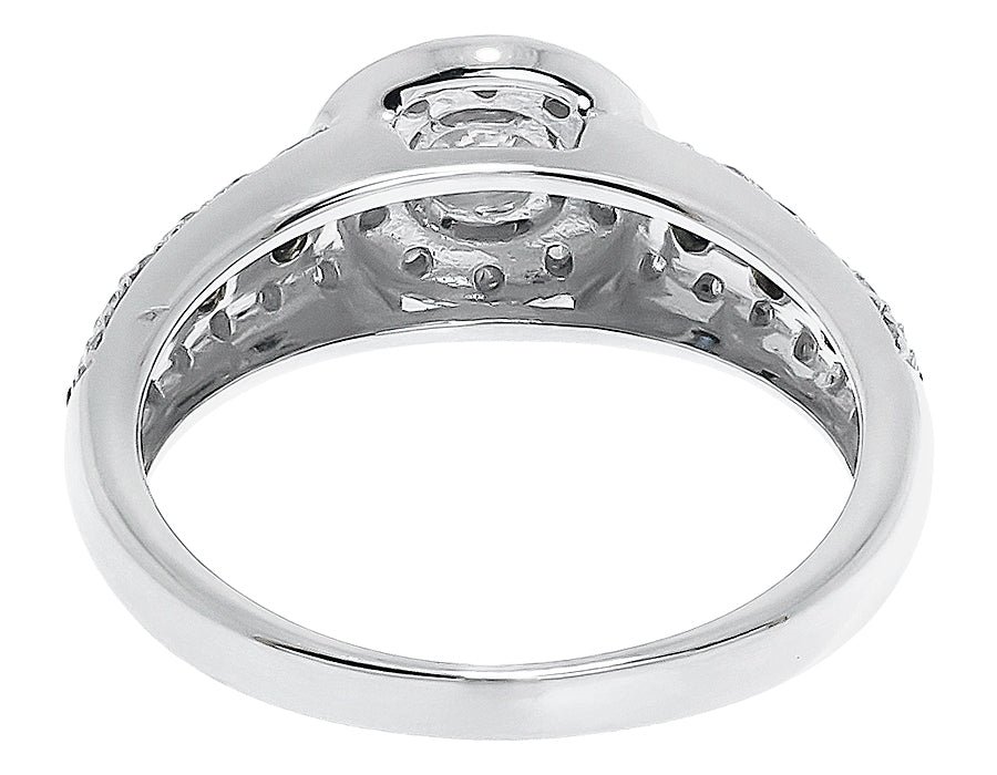 Blue White Solitaire Diamond Engagement Ring (0.60 ct) A2795