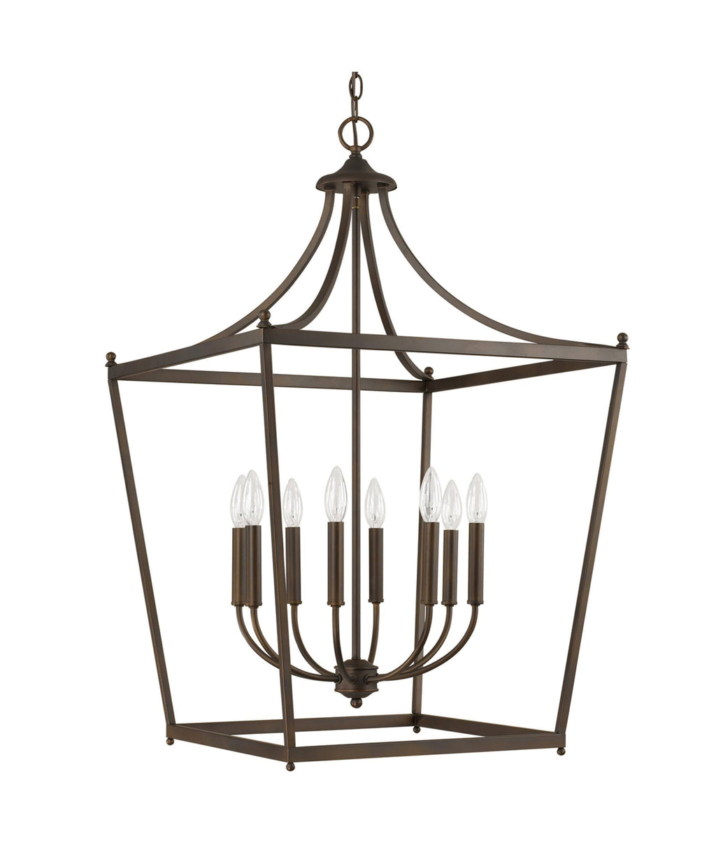 8 Light Burnished Bronze Foyer O8756