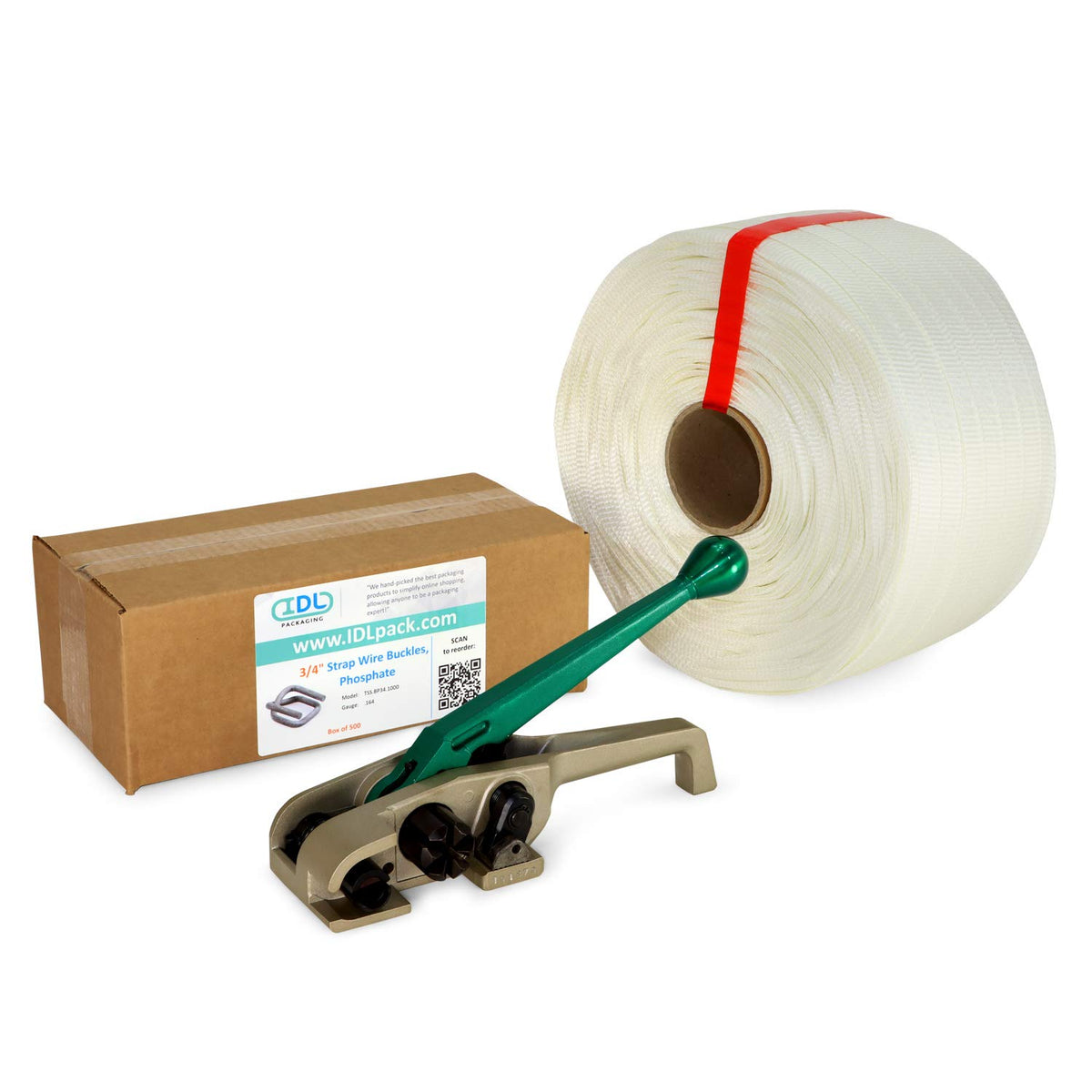 Woven Cord Strapping Kit with Tensioner and Strapping Roll J333419
