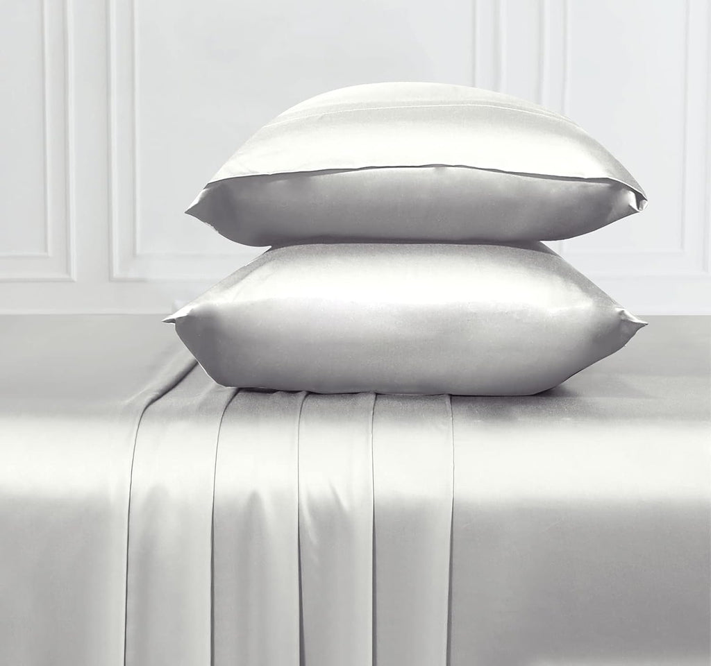 Silver Gray California King Size Bamboo Sheets Pack of 2 B520421