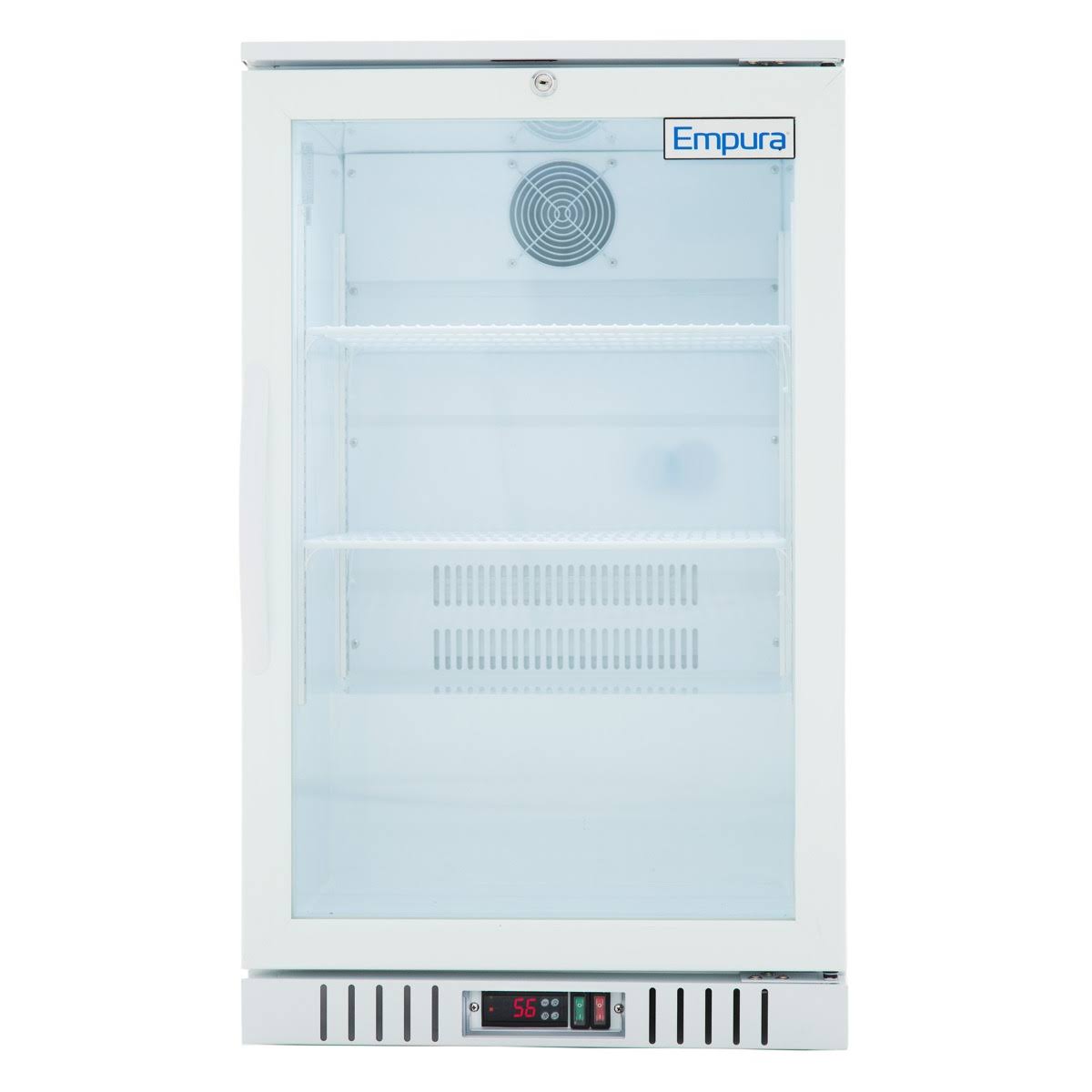 White Swing Glass Door Merchandiser Refrigerator, 7 Cubic ft, 115 Volts P5709