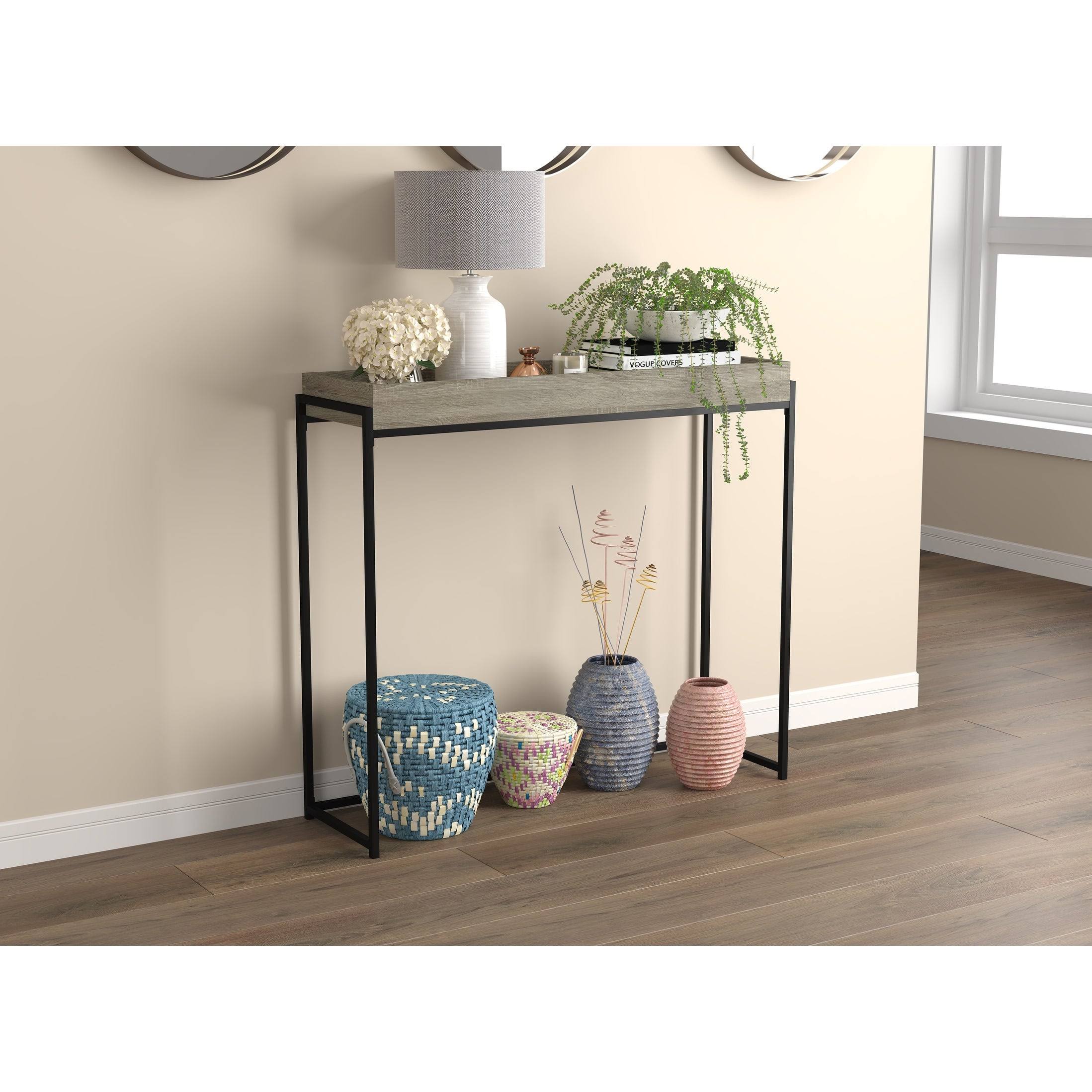 Dark Taupe Console Table E6706