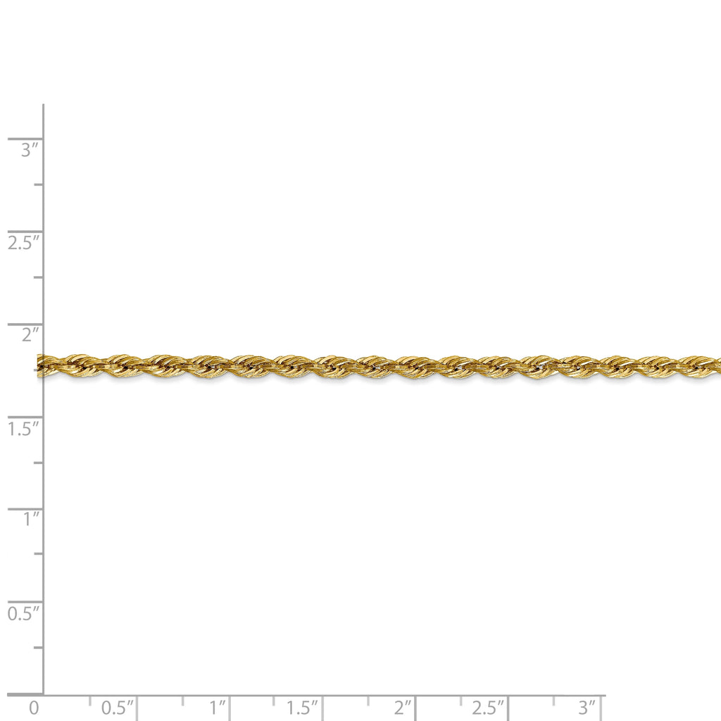 14ky 3.0mm Semi-Solid Rope Chain S769248