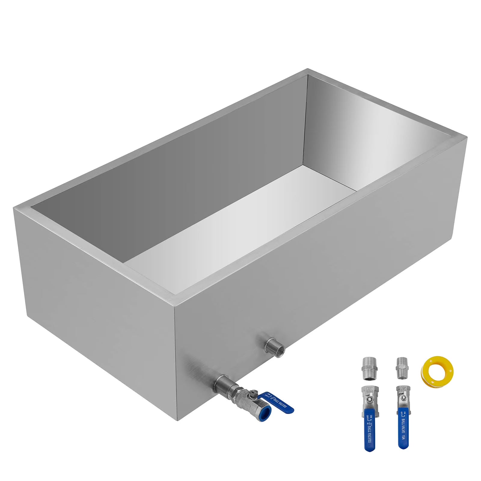 Maple Syrup Evaporator Pan 30x16x9.5 Inch Stainless Steel with Valve P5765