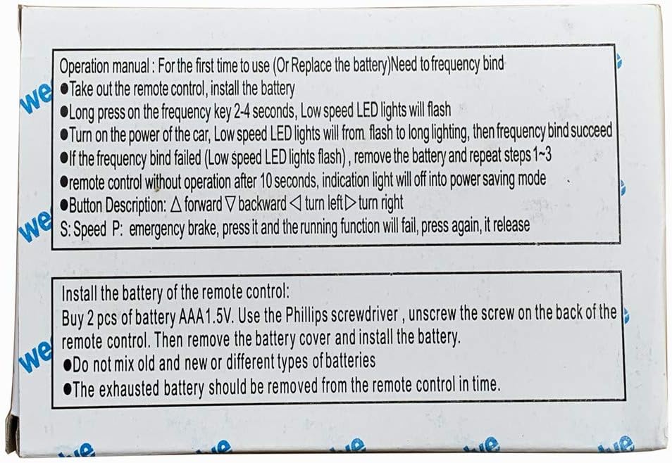 12 Volt Children Electric Car DIY Modified Wires and Switch Kit with 2.4G Bluetooth Remote Control, Pack of 2 F375