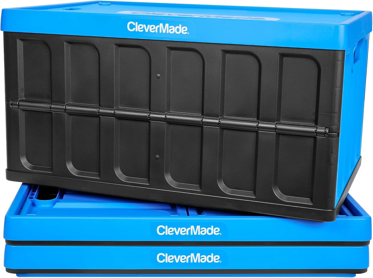 Charcoal Collapsible Storage Bins with Lids, 3 Pack T953