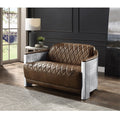 Espresso Top Grain Leather Loveseat U297079