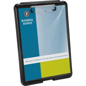 Plastic Storage Clipboard Black V43501