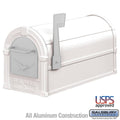White/Silver Rural Mailbox Z642
