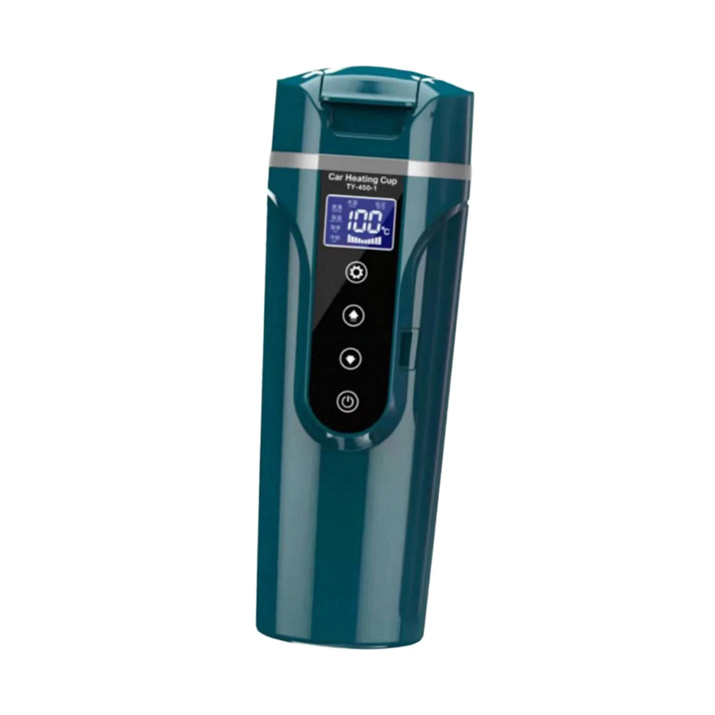 Green Car Heating Cup Water Boiler with LCD Display V1513