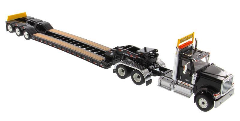 Black XL 120 Lowboy Trailer Diecast Model Q1231