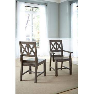 Gray Wood Arm Chair K237