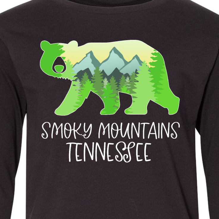 Smoky Mountains Tennessee Long Sleeve Youth T-Shirt I69262