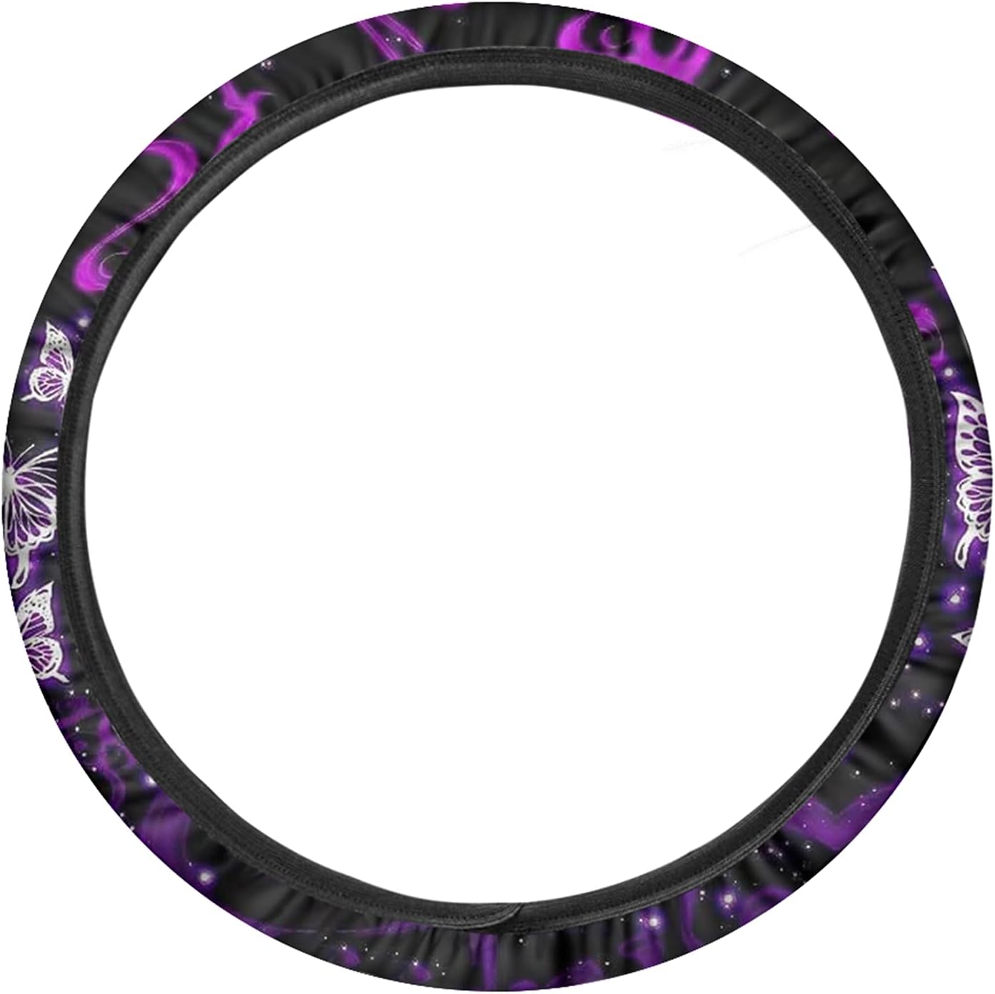 Black Auto Car Steering Wheel Cover 15 inch E428