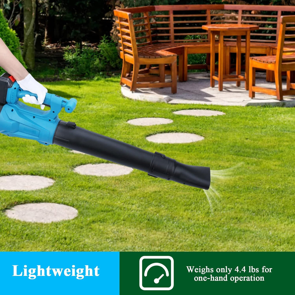Cordless Handheld Leaf Blower with 4.0Ah Battery & Charger, 6-Speed Dial, Pack of 2 M6976