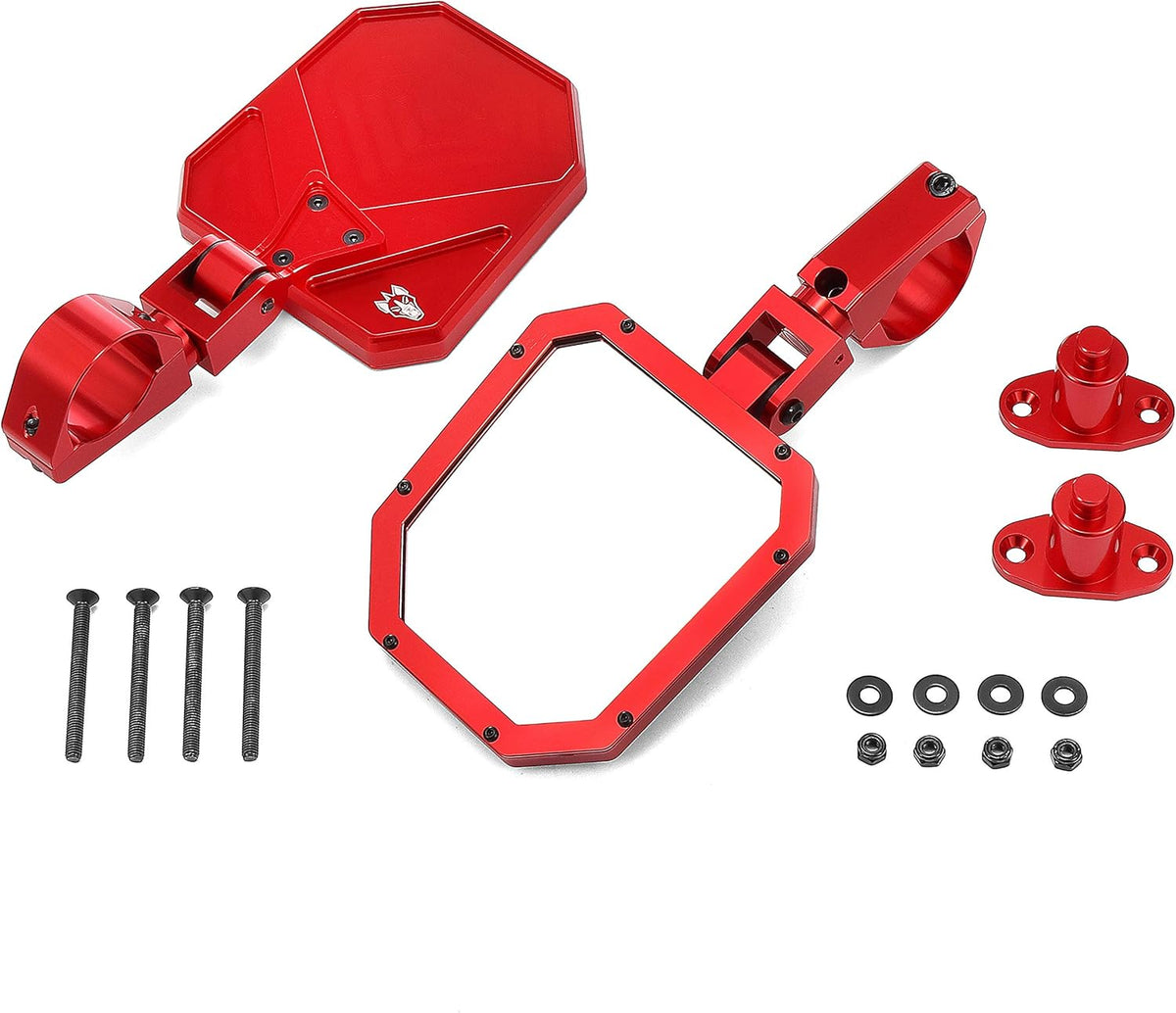 RED Aluminum Side Mirrors for Can Am Maverick X3 O4357