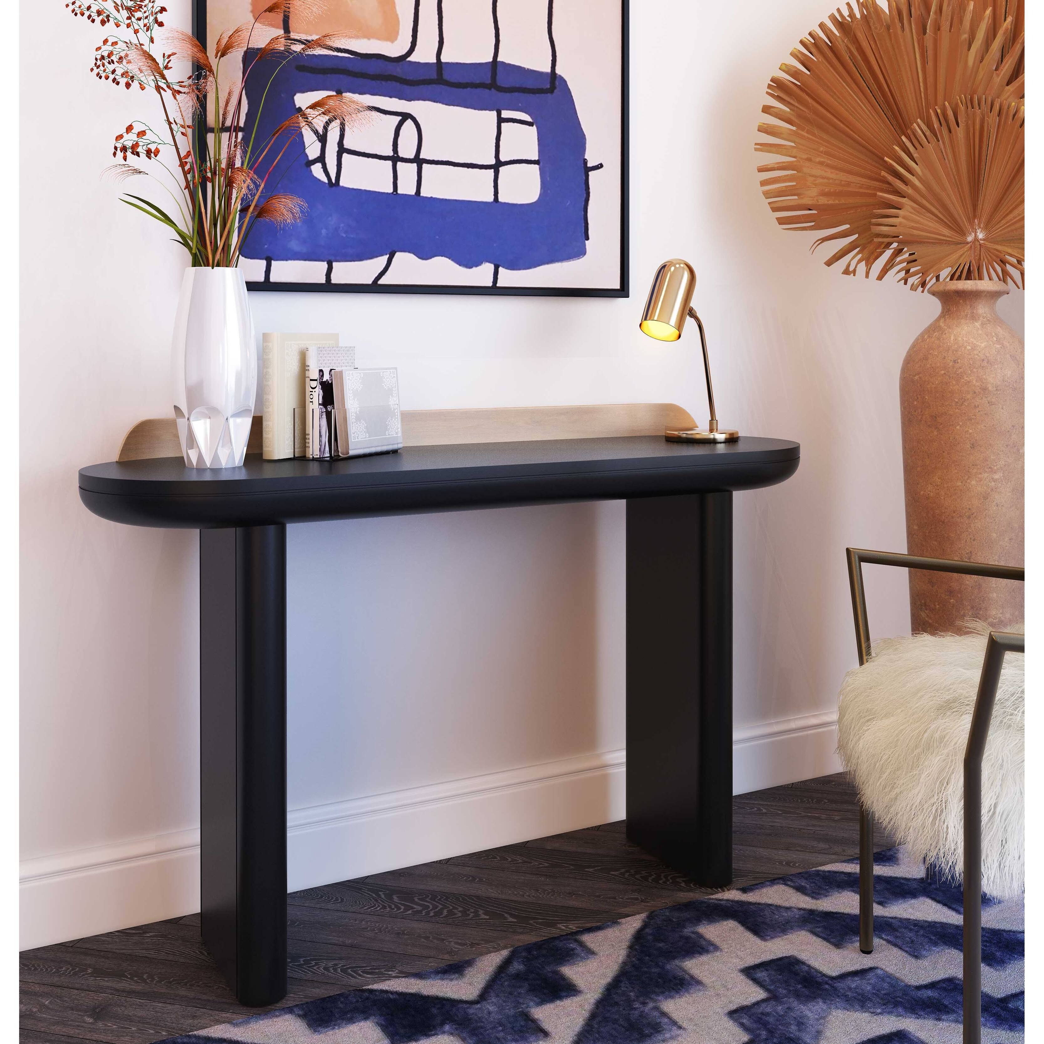 Black Desk Console Table O54328
