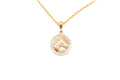 14K Bonded Gold Rope Chain Necklace with Horse Charm and Gift Box/Bag U207198