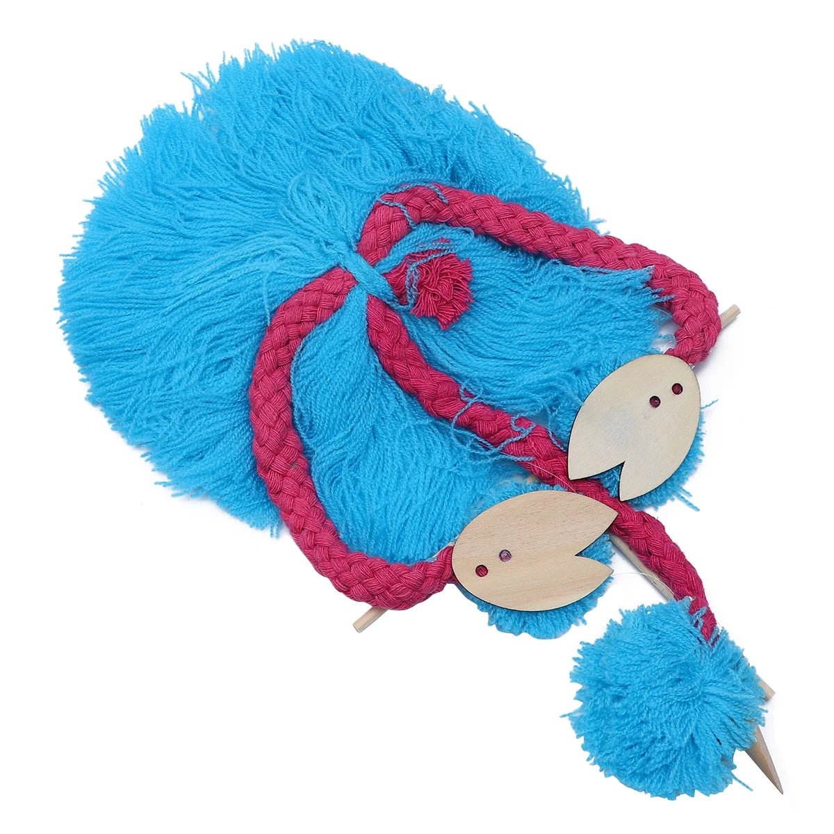Sky-blue 5PCS String Puppets Plush Ostrich Marionette Toy W124