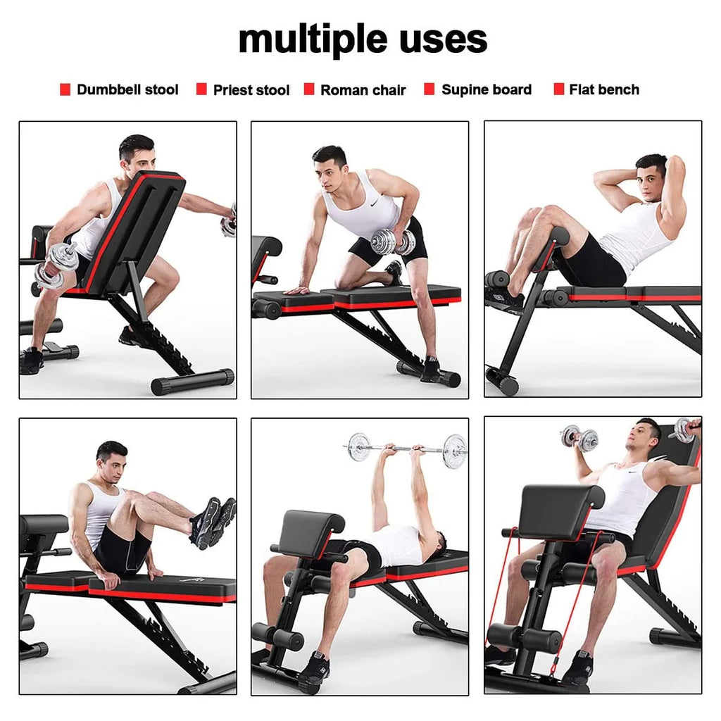 Adjustable Weight Bench Incline Decline Foldable Workout Equipment P533