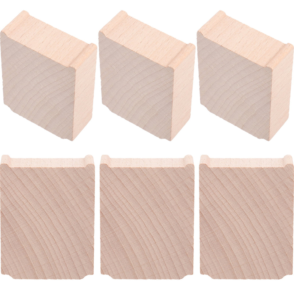 6 Pcs Wooden Train Track Bridge Supports Accessories X560175