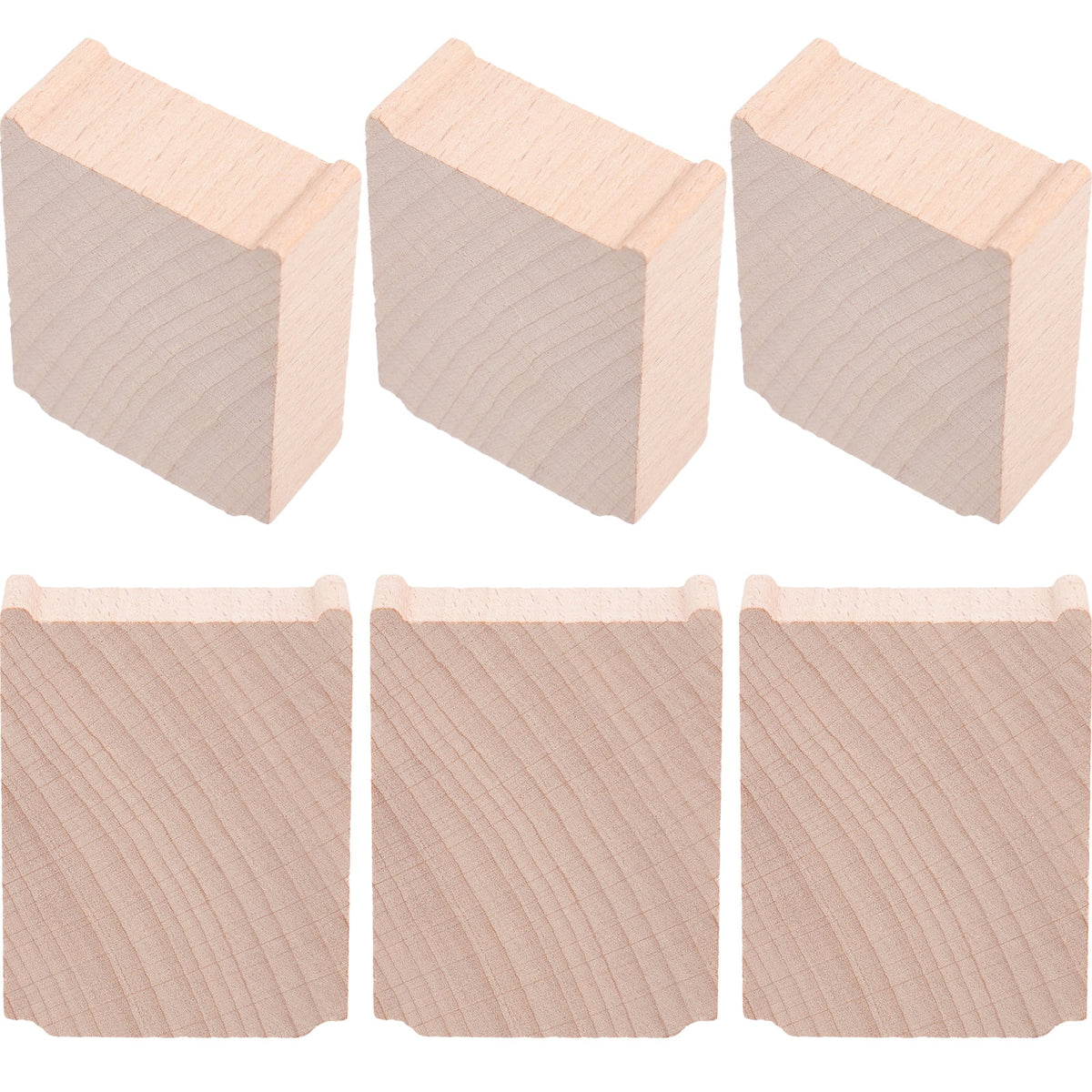 6 Pcs Wooden Train Track Bridge Supports Accessories X560175