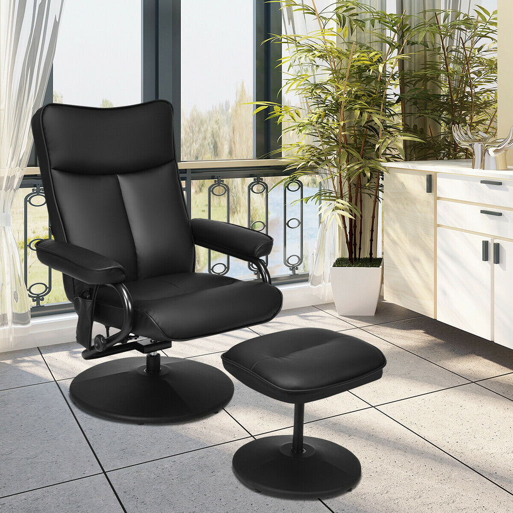 Swivel Massage Recliner with Ottoman R820