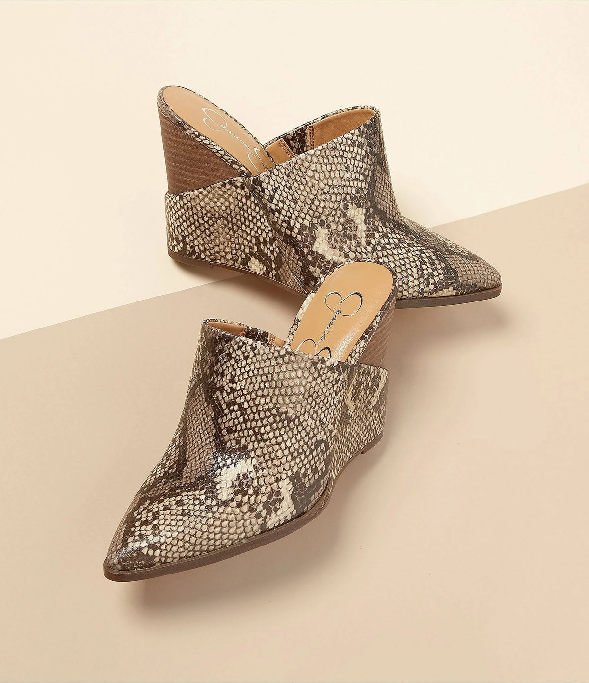 Natural Snake Mules S821642