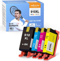 Remanufactured Ink Cartridge Combo Pack 4 Pack for HP 910 XL Printer E2381