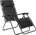 Oversized Padded Zero Gravity Recliner Chair (Black) Y630