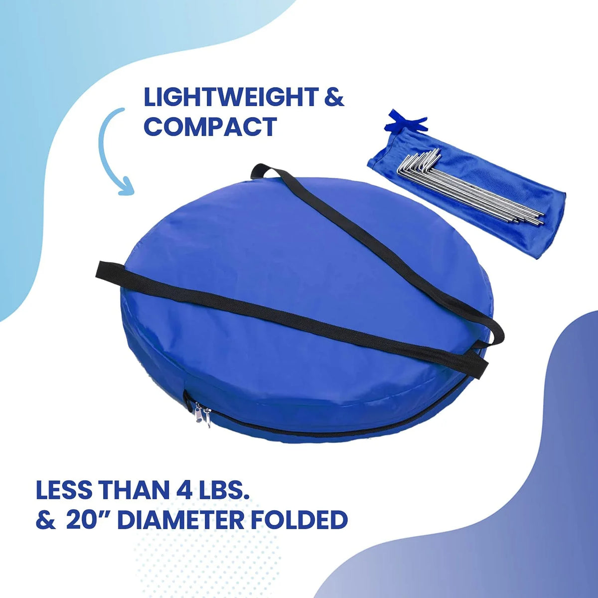 1-Person Pop-Up Mosquito Screen Tent with No-See-Um Proof Mesh T3761