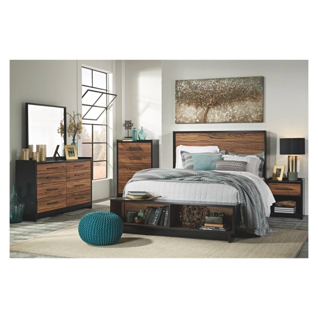 Black Five Drawer Chest R1515