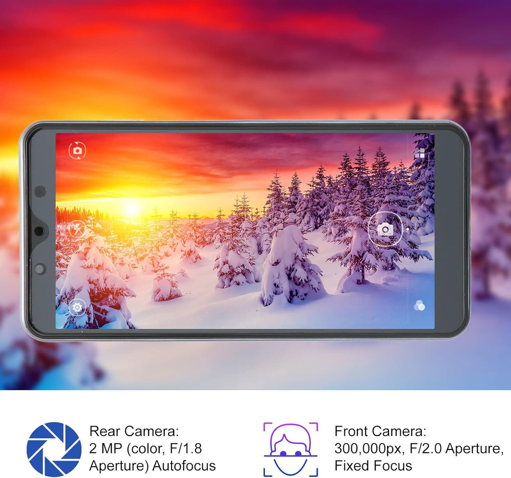 Grey 5.72" HD Curved Screen Dual SIM Smartphone, 512MB RAM + 4GB ROM, 1650mAh Battery, Pack of 2 J318