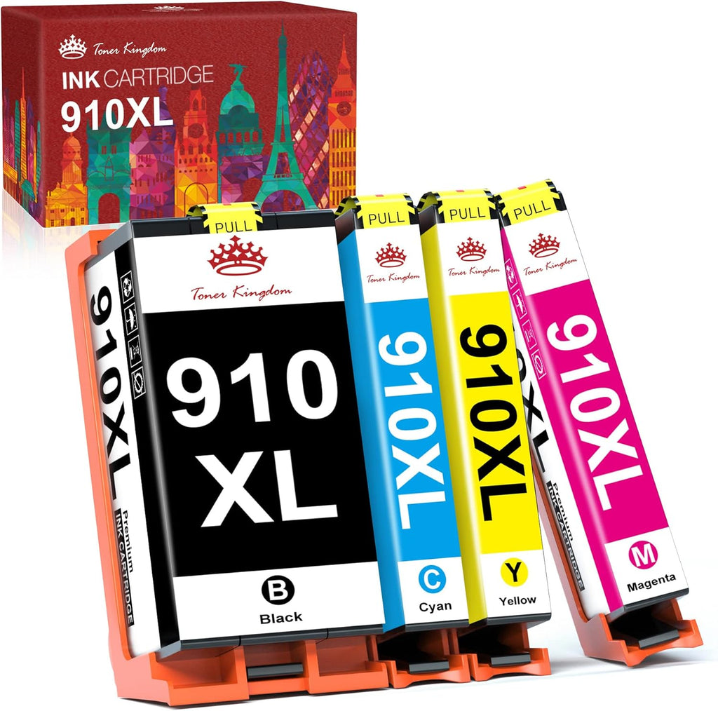 Compatible Ink Cartridges Combo Pack for HP OfficeJet Pro Printers (Black Cyan Magenta Yellow, 4 Pack) H43682