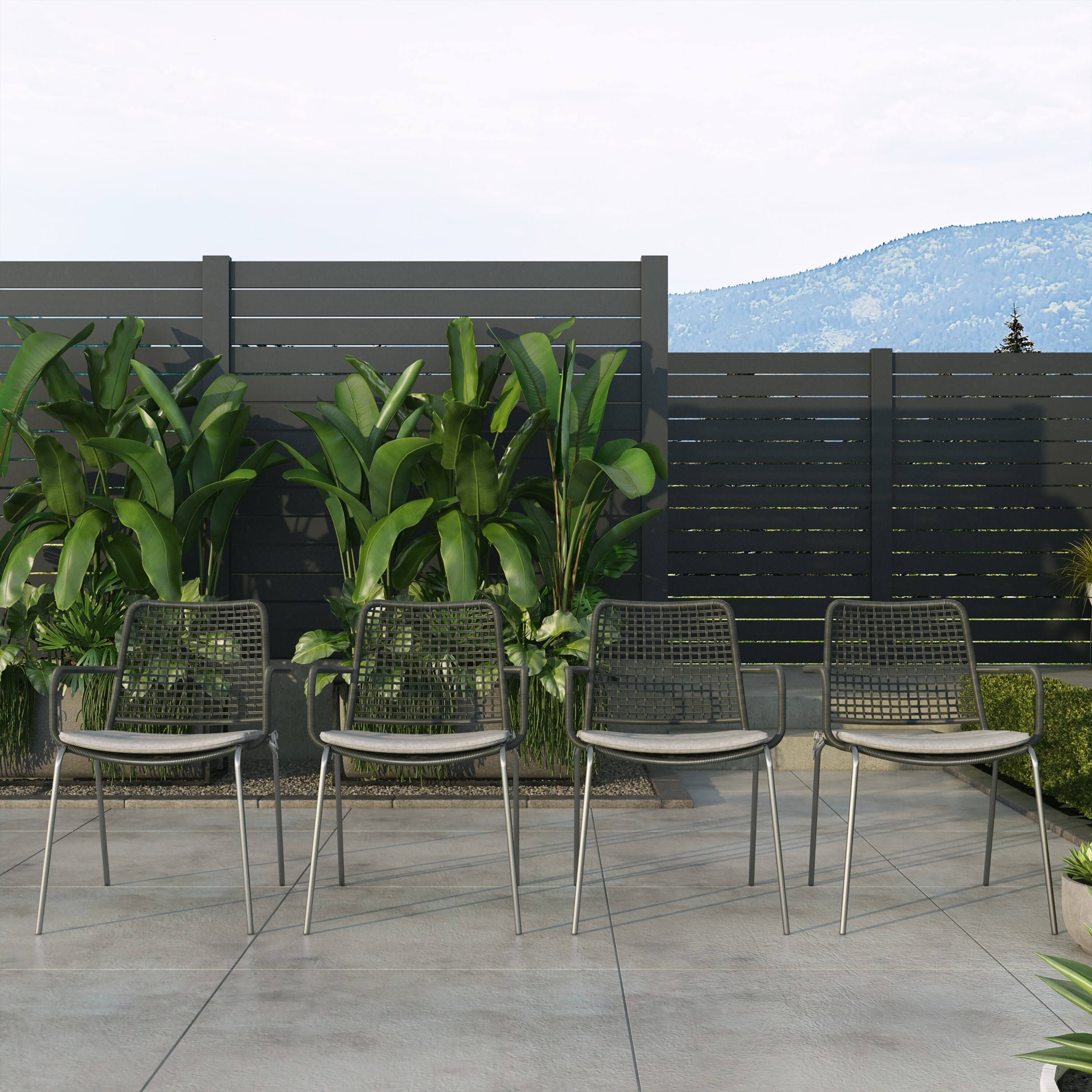 3-Piece Eucalyptus Wood Patio Dining Set R4567