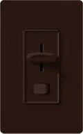 Brown Fluorescent Single Pole Dimmer D767
