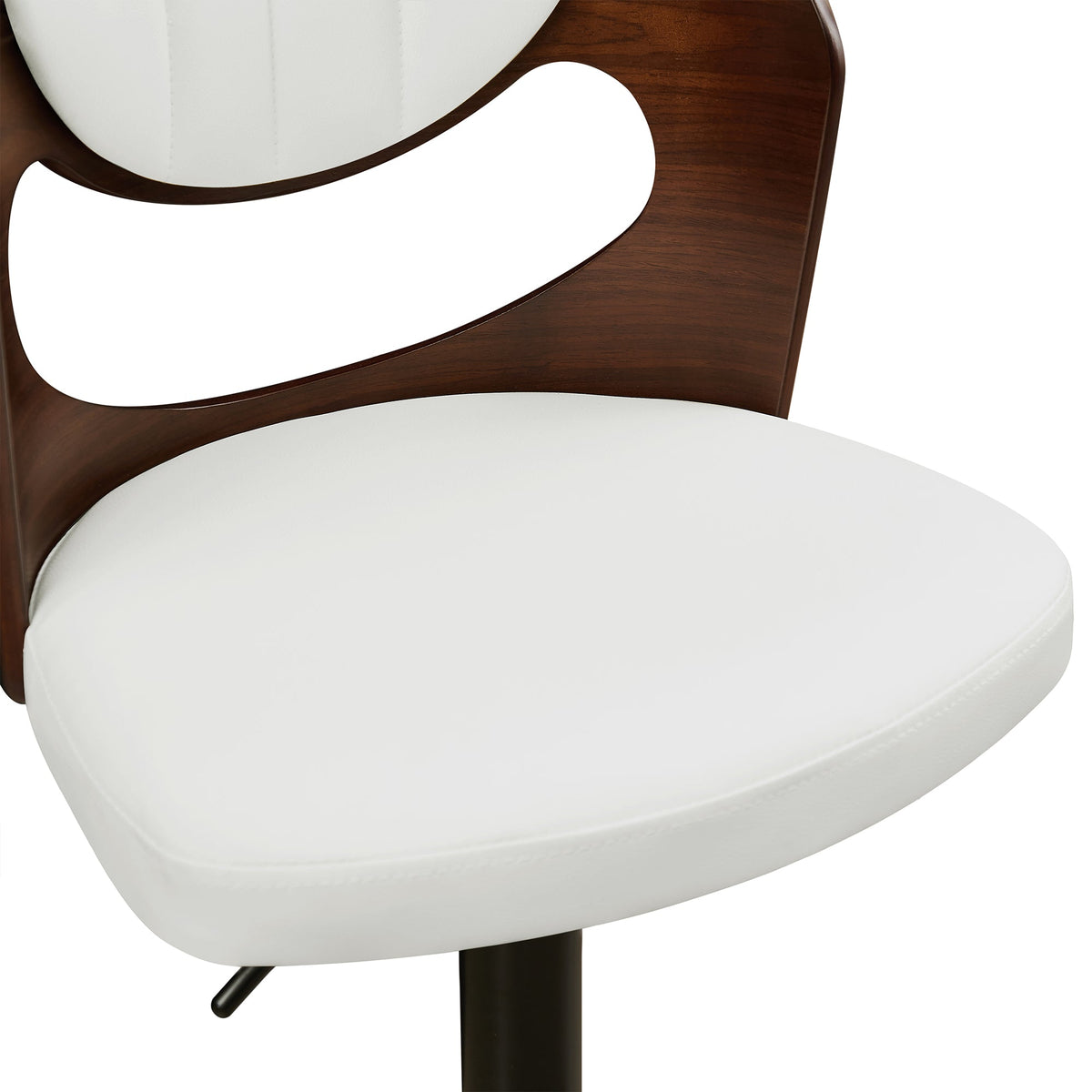 White Adjustable Swivel Bar Stools Set of 4 O86042