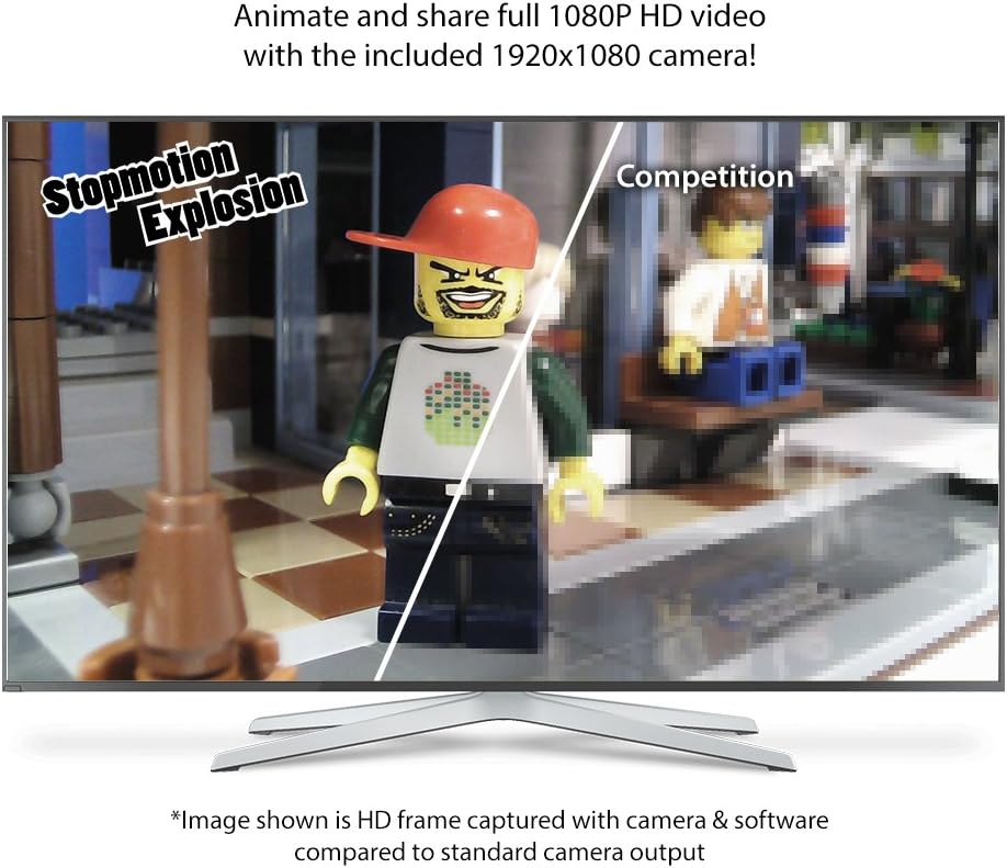 Stop Motion Animation Kit with Full HD 1080P Camera, Animation Software & Book H78304